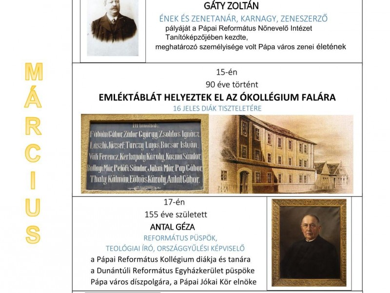 Jeles évfordulóink 2021-ben