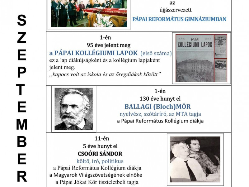 Jeles évfordulóink 2021-ben