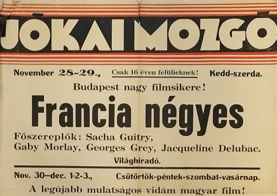 Moziplakát a múltból