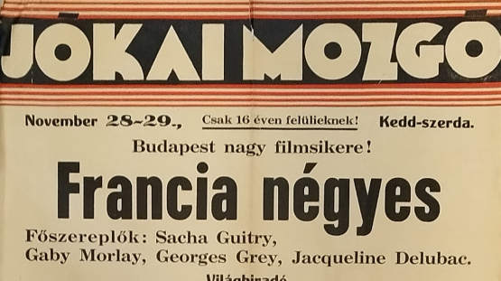 Moziplakát a múltból