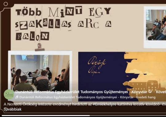 Mezőlaki diákok díjnyertes videója könyvtárunkról