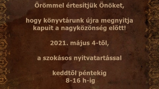 Újra személyesen fogadhatjuk olvasóinkat