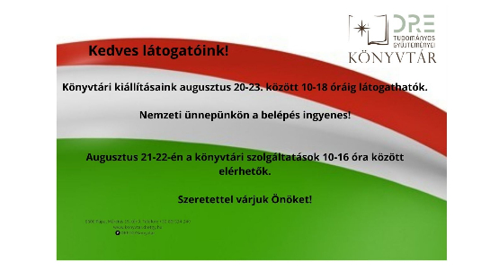 Ünnepi nyitvatartás
